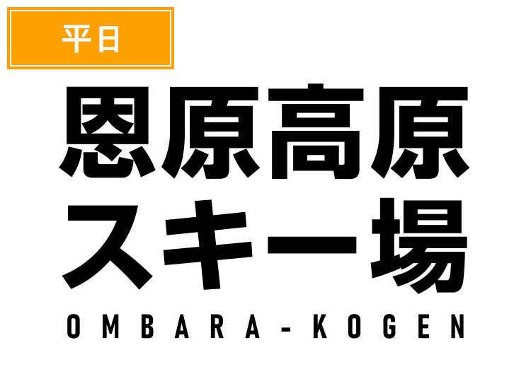 《平日前売》【大人】恩原高原スキー場【紙引換券】1日券【平日限定】